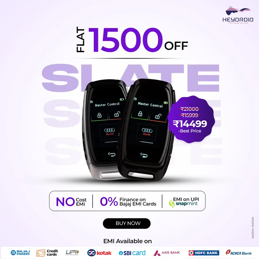 Keydroid automotive product performance creative showing a financing offer